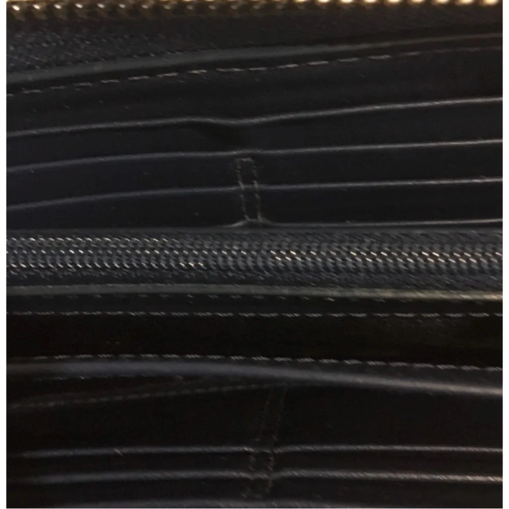 Coach navy blue leather wallet